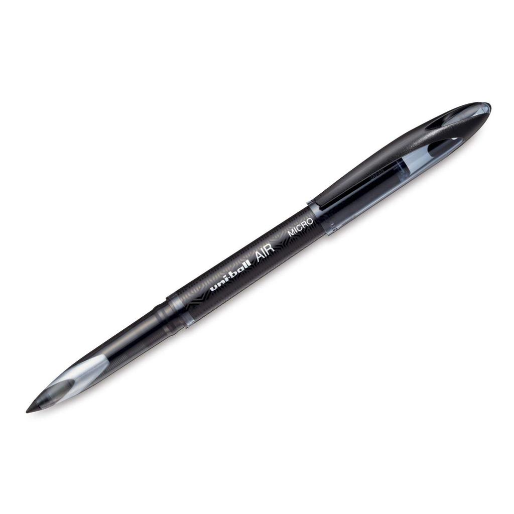 uni-ball Air UBA188M 0.5 mm Roller Ball Pens Black Ink Pack of 6 Smooth Writing Office School Use