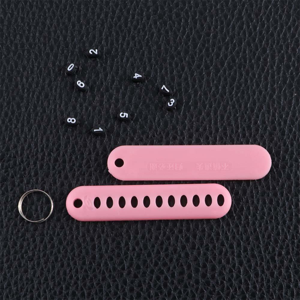 Parking Portable Key Pendant Phone Number Key Ring Anti-lost Key Chain Phone Number Plate Card