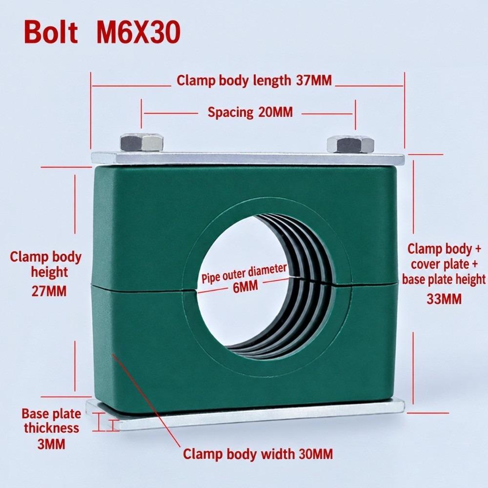 6-38mm Pipe Clamp Plastic Plastic Pipe Holder New Hydraulic Clamp  Engineering Machinery