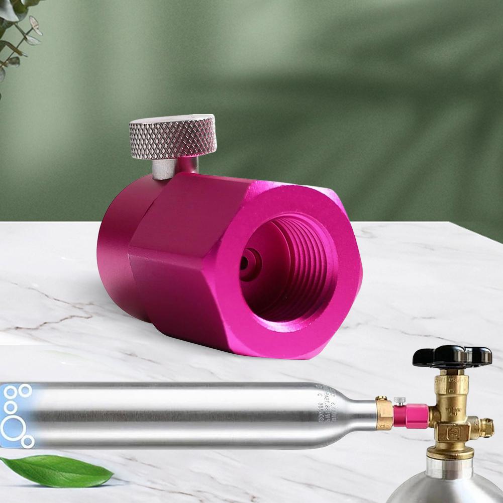 Homemade Beer Barrel Regulator CGA320 To W21.8-14 Converter Adapter Leakproof CO2 Soda Water Adapter Converter for Soda Bottle