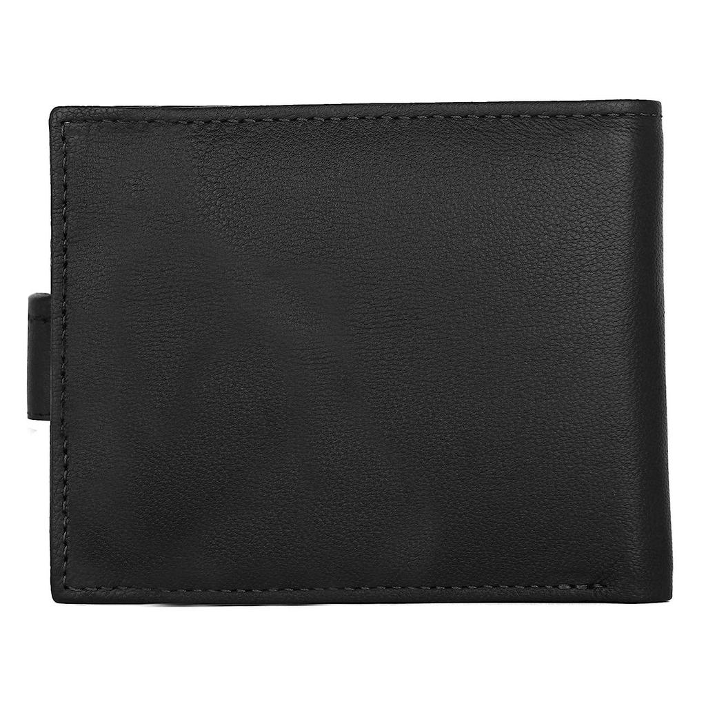 Черный кожаный кошелек для мужчин WildHorn