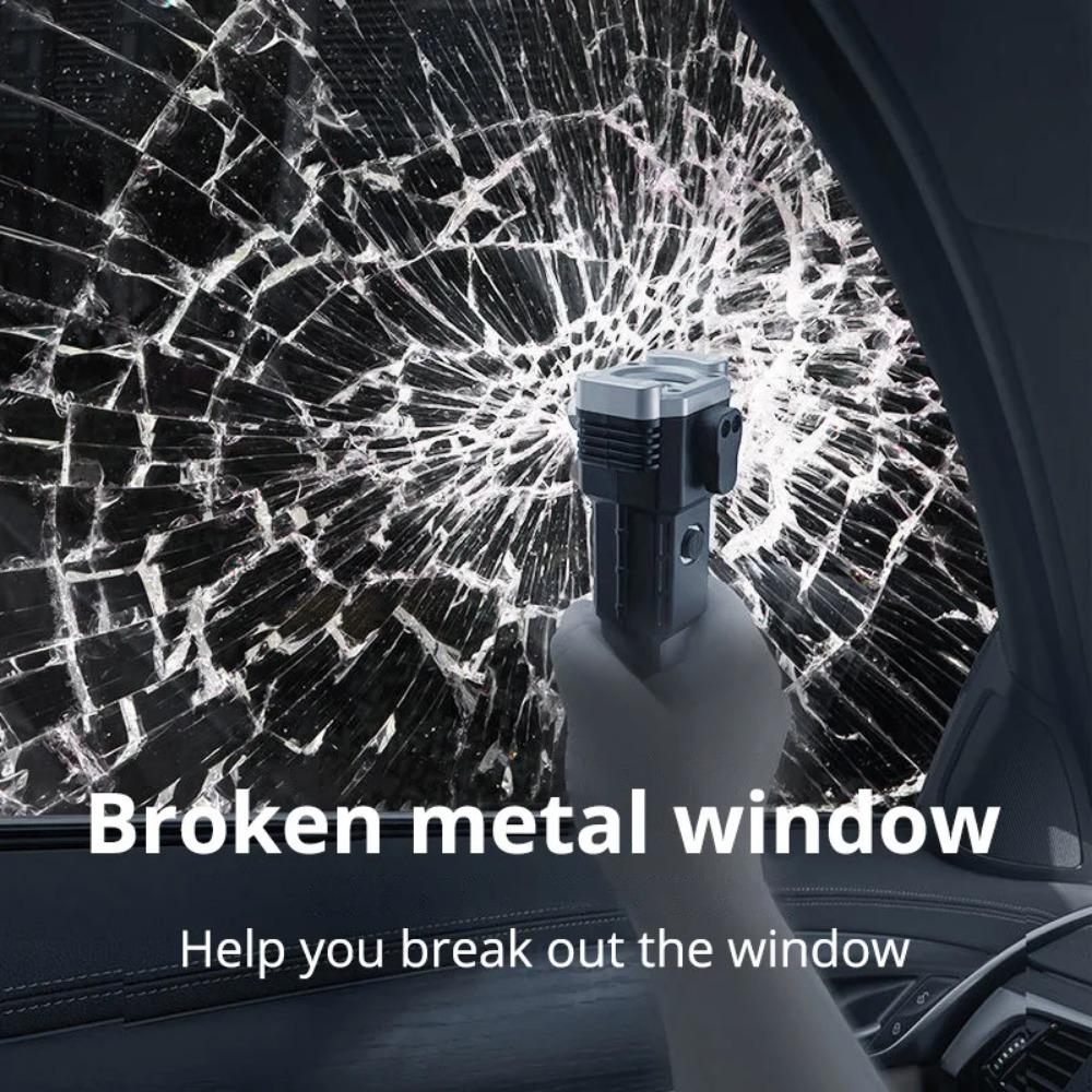 Сверхяркие перезаряжаемые светодиодные фонари Молоток безопасности для автомобиля, Многофункциональный автомобильный фонарь Свет для разбивания автомобильных окон