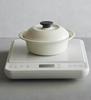 Nodahoro Enamel Perfect for Ramen and Udon Made in Milky Heat-Resistant Pot, Large, Gas/IH Compatible, Single-Person Noodles, Japan, White, KO-21MW