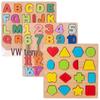 Children's 3D Number & Letter Puzzle Board - Educational Shape & Color Matching Toy