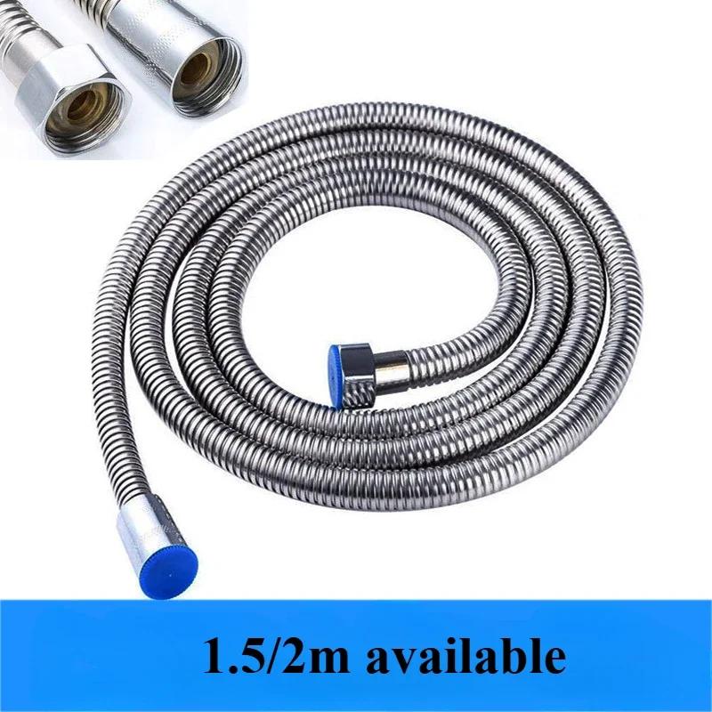 Hot Water Extendable Garden Hose Faucet Replacement Parts. Stainless Steel Bath 1PCS Shower Pipe 1.5/2m Bathroom Supplies Hoses