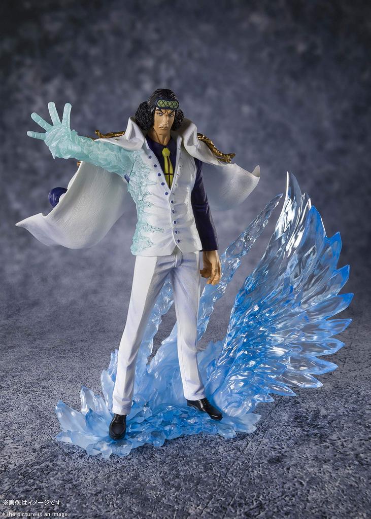 TAMASHII NATIONS Фигурка Figuarts ZERO ONE PIECE Kuzan 200 мм, окрашенная, полная «Три генерала» - Синий фазан - Прибл.. ПВХ и АБС