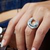 NIMBUS Sparkle Horseshoe Ring (L)