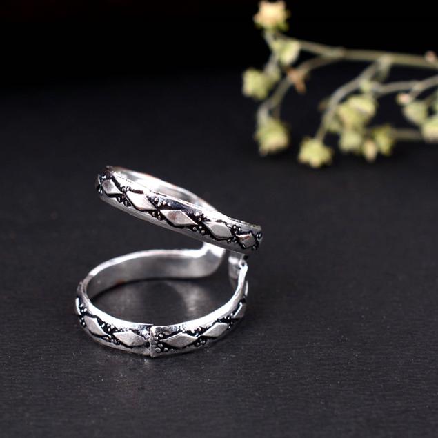 Adjustable Thumb Arthritis Ring – Silver Splint Ring, Joint Support Jewelry Gift