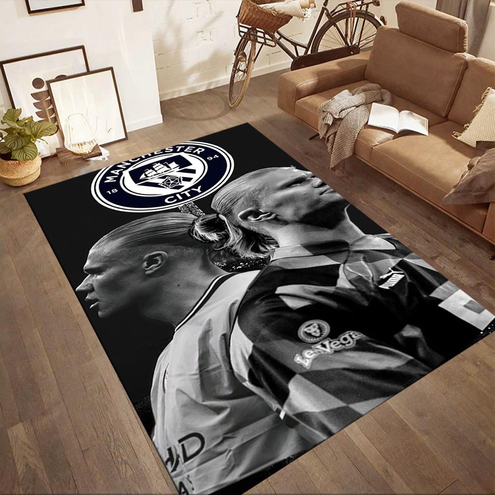Manchester City Floor Mat Suitable For Foyer Game Room Outdoor Kitchen Antislip Carpet Anime Office Decor Perfect Gift For Womenmen