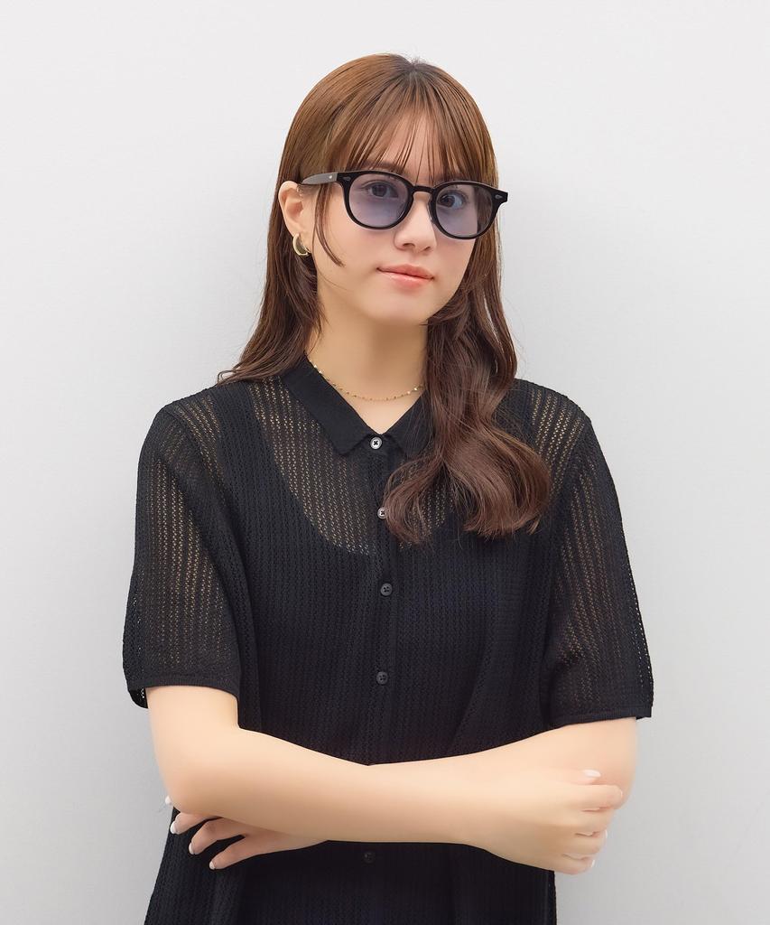 Zoff Sunglasses Colored Thick UV and Wellington-Style Lenses, Rim, Clear, Stylish, Protection, Unisex, Men's Women's [ZF241G02_14E4 ZF241G02-14E4