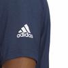 adidas Повседневная футболка с короткими рукавами для бега и буквенным принтом, мужские топы, темно-синие HJ9883