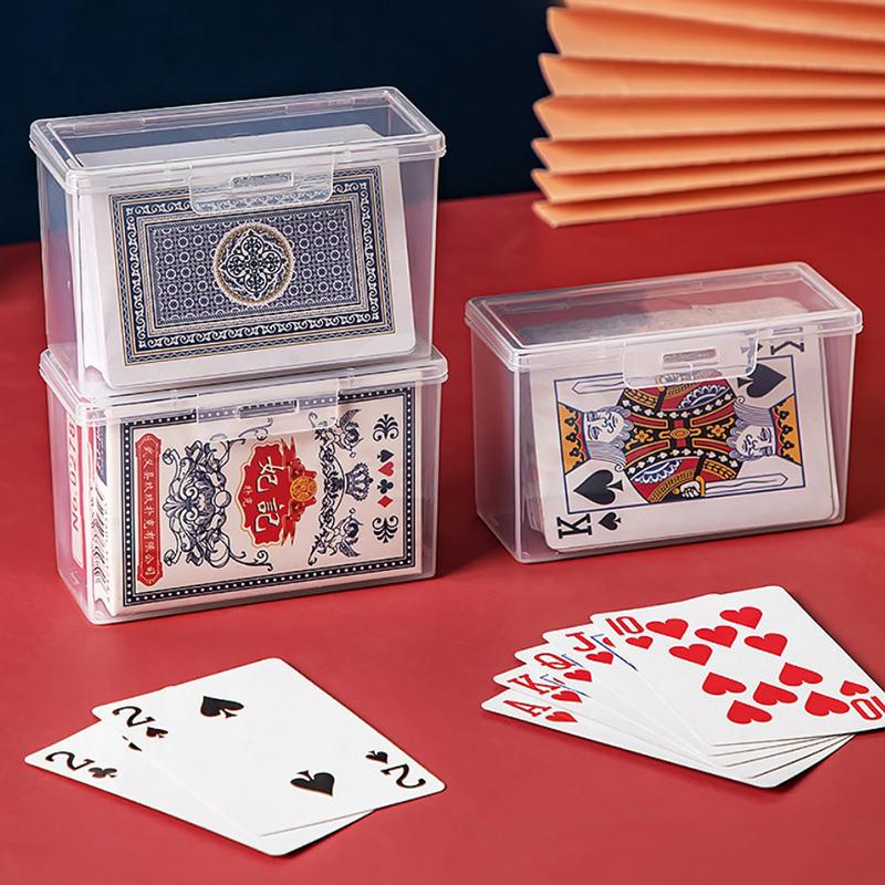 Прямоугольный пластиковый ящик для хранения карт, прозрачный органайзер для фотографий Kpop Idol, почтовая открытка, канцелярские принадлежности, контейнер