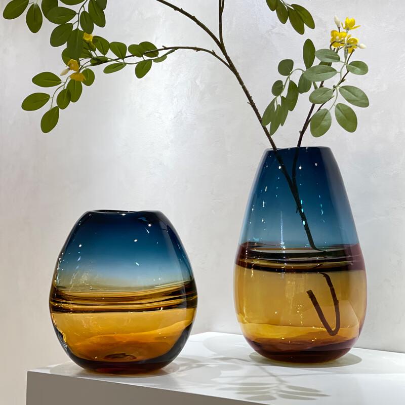 Sunset Gradient Glass Vase