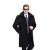 Мужское полупальто в стиле business casual из смесовой шерсти