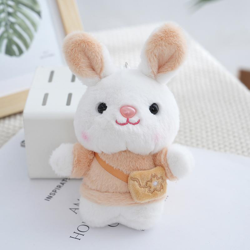 Keychain Cute Rabbit Cartoon Plush Key Ring Girls Backpack Pendant Decoration