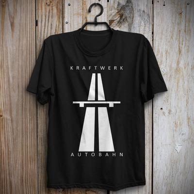 Kraftwerk Autobahn Электронная группа Винтажная футболка Ральф Хюттер Флориан Шнайдер Унисекс Футболка