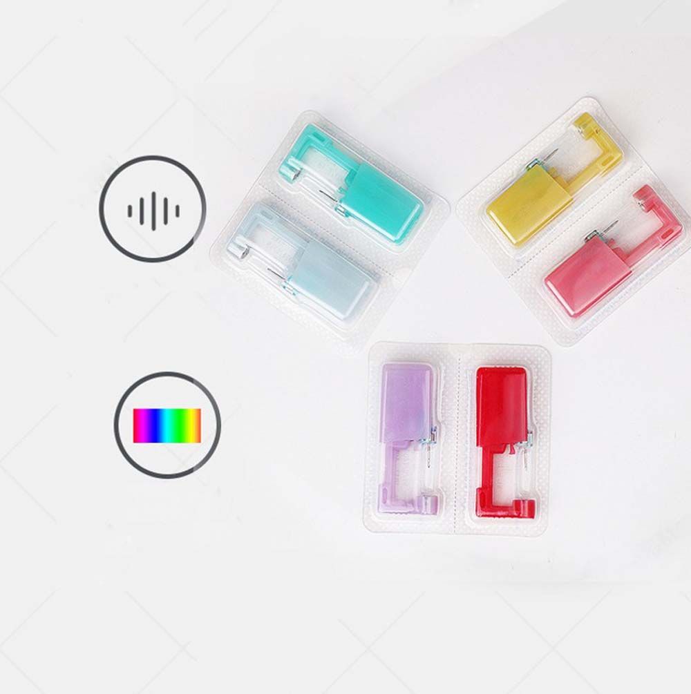 Машинка для пирсинга сережек в хрящевой части уха, стальной одноразовый инструмент для пирсинга ушей в носу, пирсинг спирали