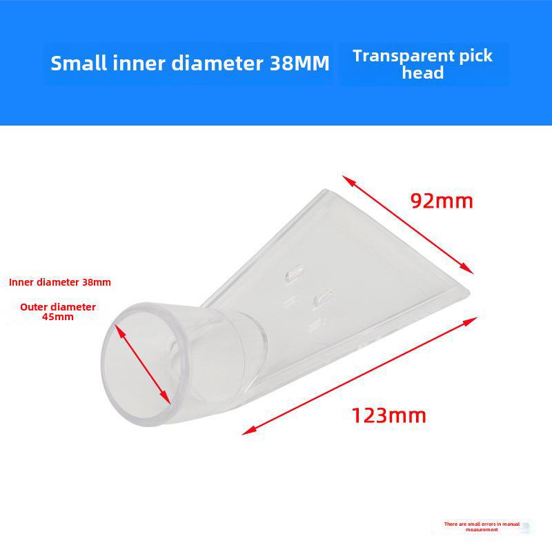 Jieba Vacuum Upholstery Scraper Nozzle - Transparent, Triangular, for Sofa and Fabric Cleaning