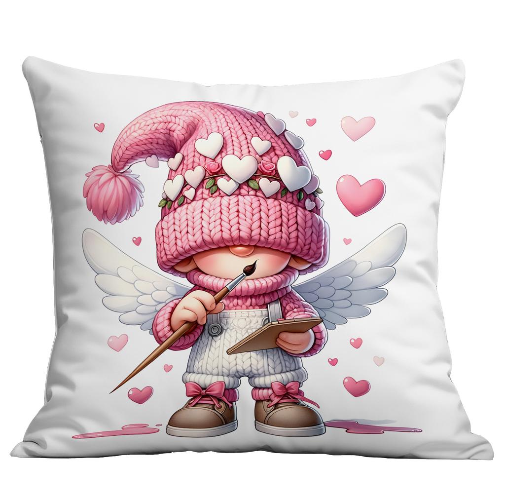 Новая подушка-пуш к Дню святого Валентина, милый Купидон, розовая наволочка для подушки-пуш, домашняя наволочка для подушки-пуш
