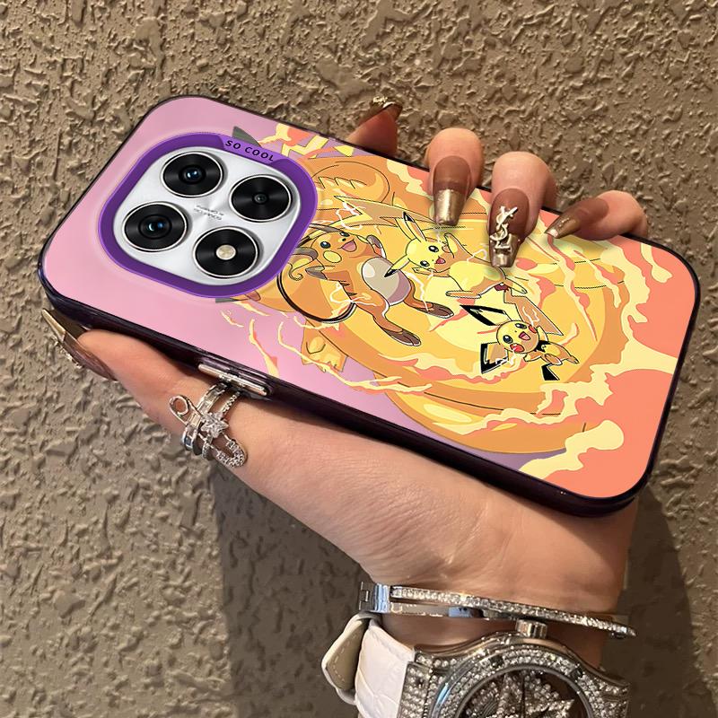 Anime Frosted Case for Xiaomi Redmi Note 14 13 12 10 Pro Plus 11S 14C 13C 12C 9C 11S K70 K60 A2 A1 Pokemon Acrylic Hard Cover