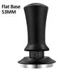 51/53/58mm Coffee Tamper Stainless Steel Coffee Powder Constant Press Hammer with Scale Flat/Thread Base Espresso Accessories