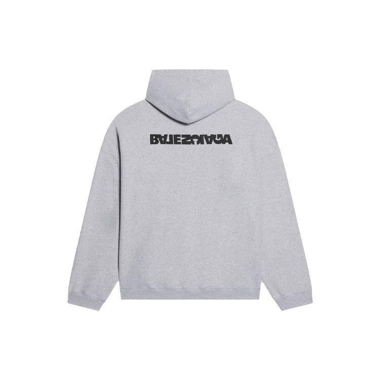 Balenciaga Толстовка Свободный крой Мужская Серая 674986TLVB41167
