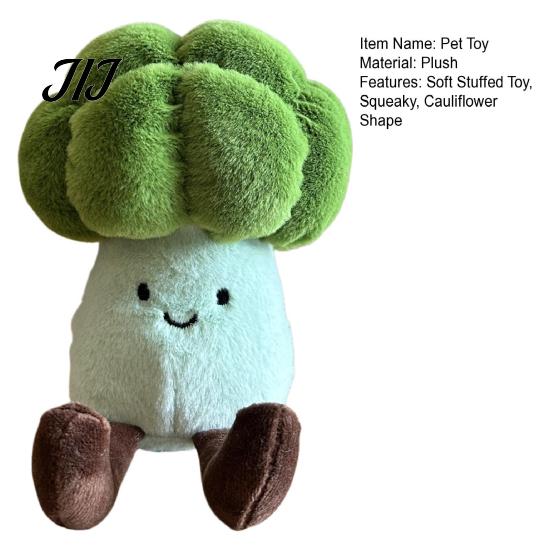 Soft Fabric Dog Accessories Plush Cauliflower Toy, Interactive Squeaky Chew Cute Toys for Dogs Stuffed Toy Small And Medium Dogs, Puppy Teething