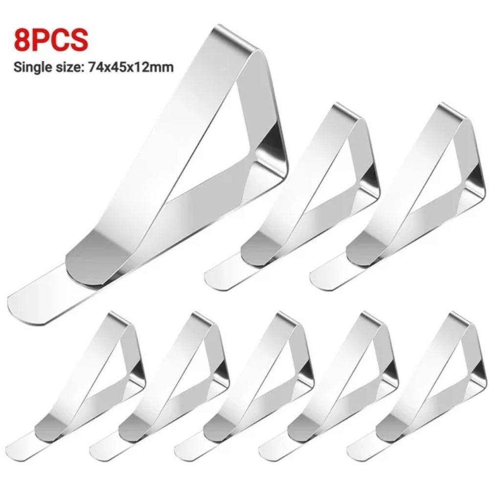 Зажимы для скатертей из нержавеющей стали Держатели для скатертей Зажимы для вечеринок на открытом воздухе Кухня Столовая Бар Текстиль Скатерти