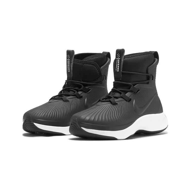Nike Высокие детские уличные кроссовки Черные Для детей от 3 до 7 лет BQ5381-002