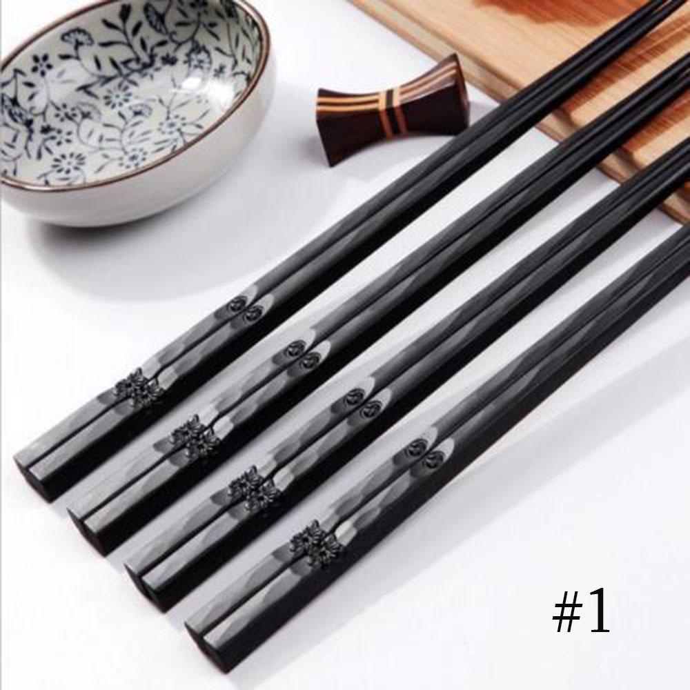 1 пара китайских портативных нескользящих палочек для суши из сплава