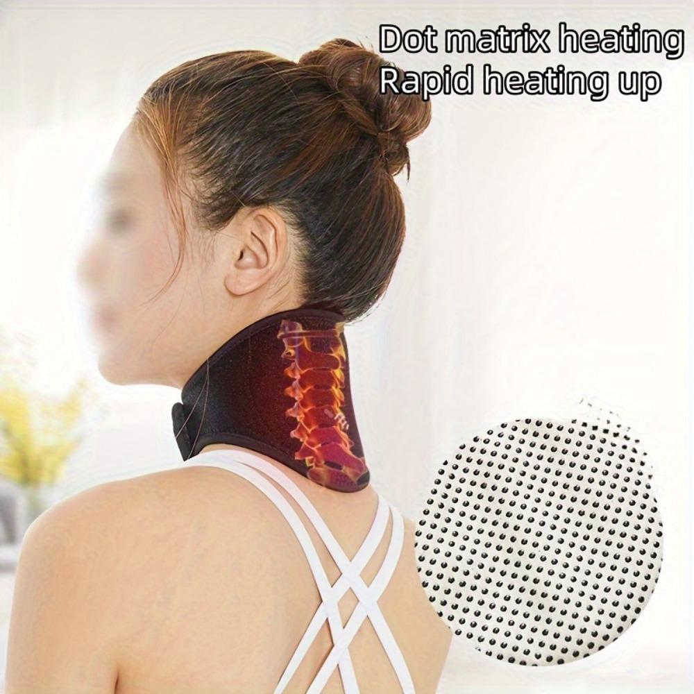 Комфортная подушка для поддержки шеи для облегчения боли - 1 шт., материал холст, идеально подходит для расслабления мышц дома и в офисе - батарейки не требуются