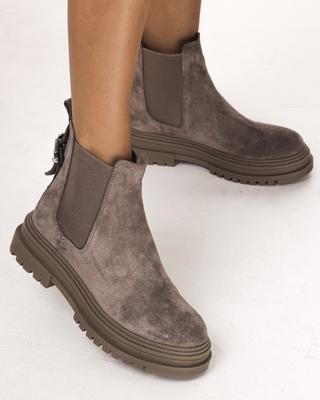 Ботинки 94958 36 визон замша