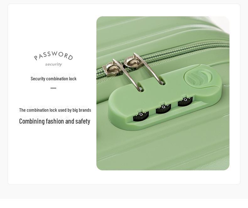 Stylish Japanese Suitcase: Durable, Universal-Wheel Trolley for Men & Women, Leather Finish, Perfect for Students.