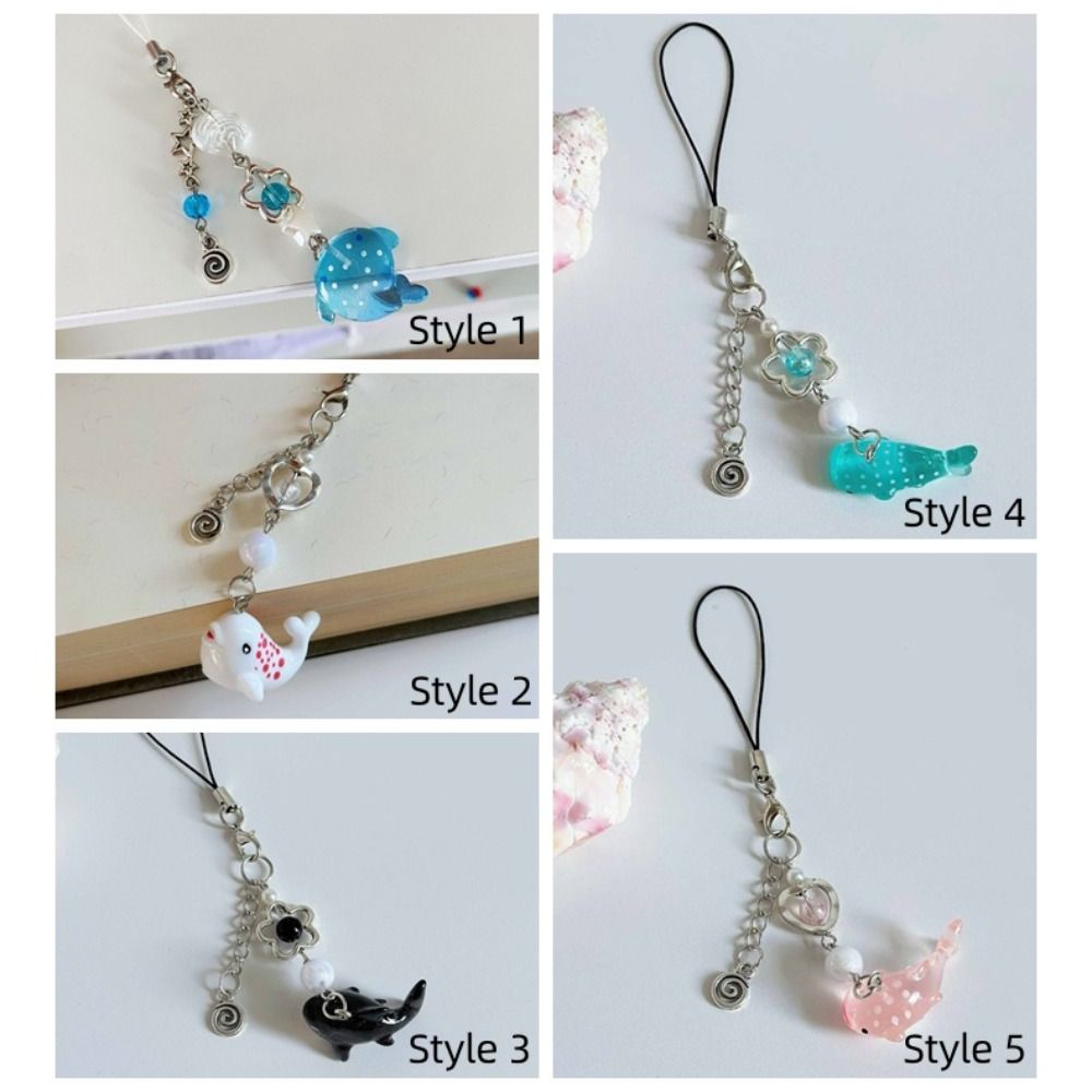 Цепочка для мобильного телефона с морской тематикой, ремешок для телефона в виде акулы, брелок для телефона, аксессуары для телефона