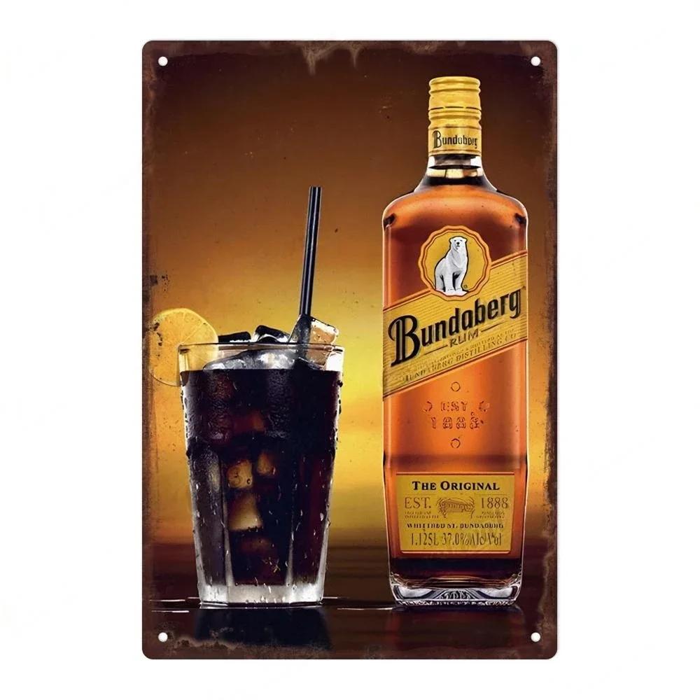 Ретро Пивной Бренд MALIBU Вино Металлический Постер Виски Табличка Винтажная Жестяная Вывеска Стена Для Паба Клуба Бара Мужской Пещеры Декоративные Тарелки Де