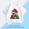 Super Mario Tshirt for Children Short Sleeved Pure Cotton Fashionable Casual Tshirt for Boys and Girls Half Sleeved