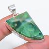 Chrysoprase Gemstone Handmade 925 Sterling Silver Jewelry Pendant 1.89" SU-9978