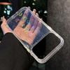 Голографический Градиентный Лазерный Чехол с Узором Сердце для For Iphone 17 Air 16 15 14 13 12 11 Pro Max Plus Прозрачный Противоударный Чехол