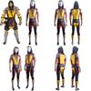 Костюм для косплея Скорпиона из Mortal Kombat из ткани лайкра для фанатов игры