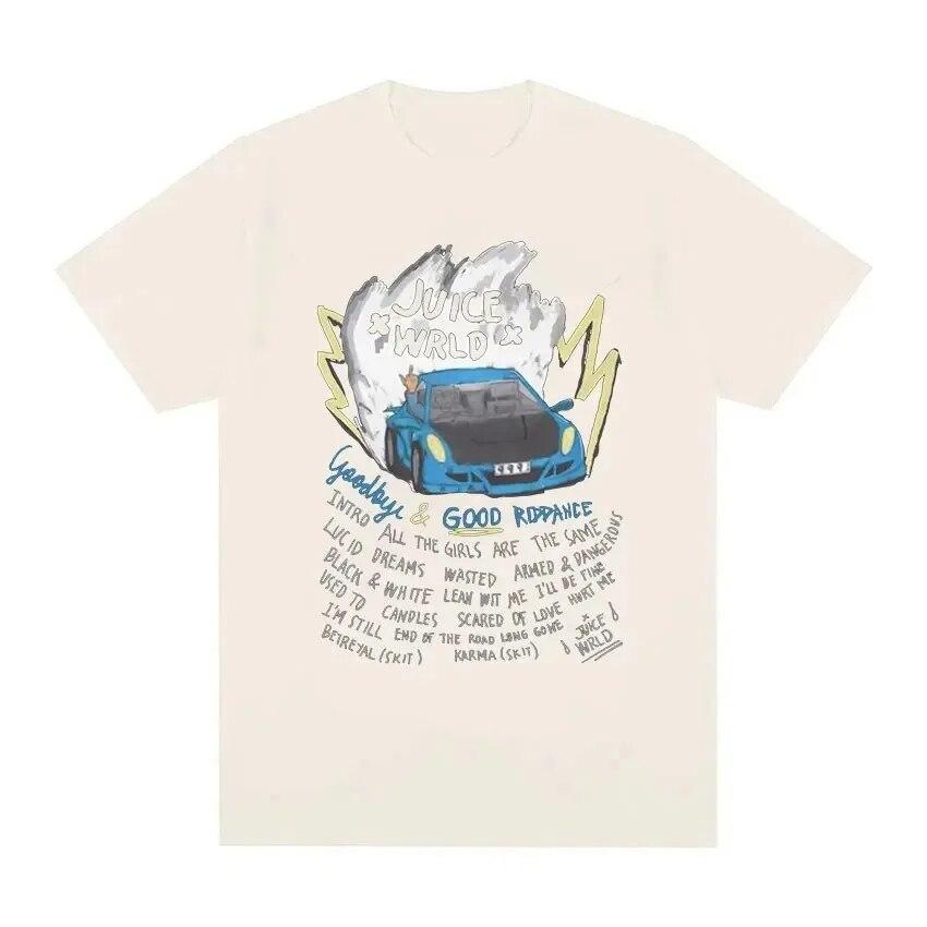 Rapper JUICE WRLD Graphic Cotton T Shirt Unisex Women Hip Hop Tee Fashion Short Sleeve Tshirt 2024 Summer Oversized T-shirts Tops