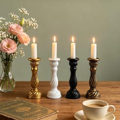 Non-slip Table Candle Holder Vintage Adornment Candle Stand Aromatherapy Candle Base Wedding