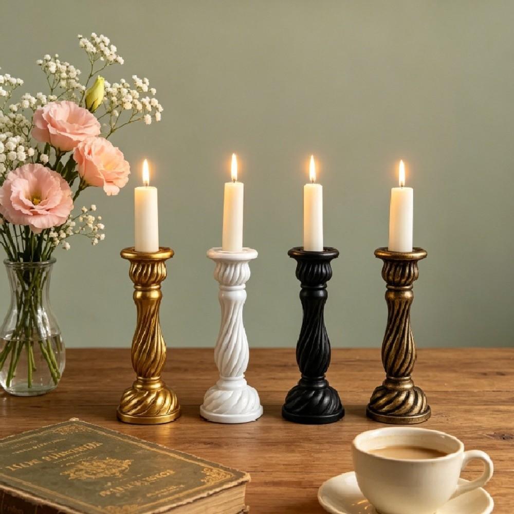 Non-slip Table Candle Holder Vintage Adornment Candle Stand Aromatherapy Candle Base Wedding