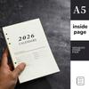 Папка на кольцах Внутренний лист Ежедневник 365-дневный блокнот Новый блокнот А5