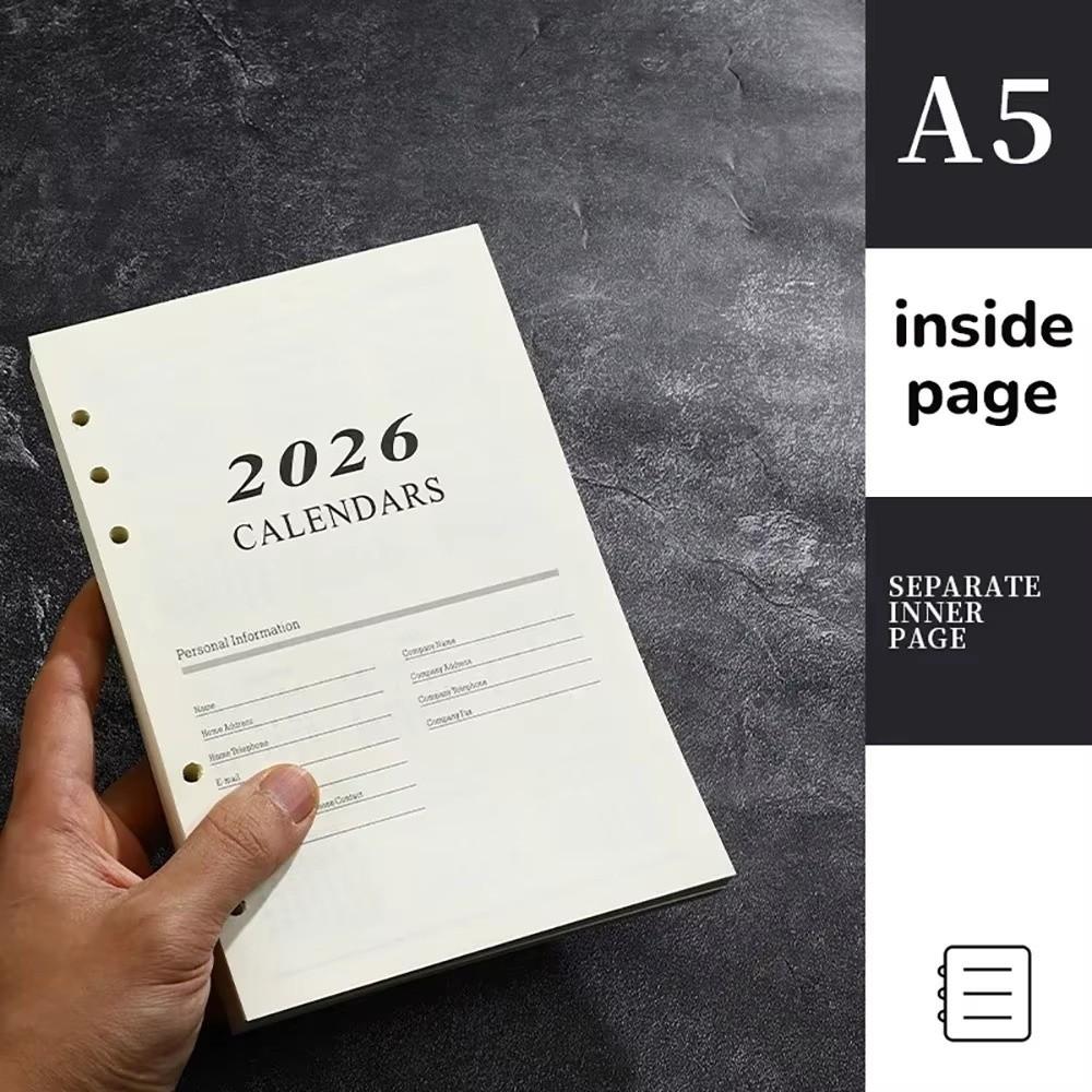 Папка на кольцах Внутренний лист Ежедневник 365-дневный блокнот Новый блокнот А5