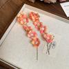 Exaggerated Petals Tassel Earring Sweet Women's Jewelry New Flower Dangle Earrings  Vacation