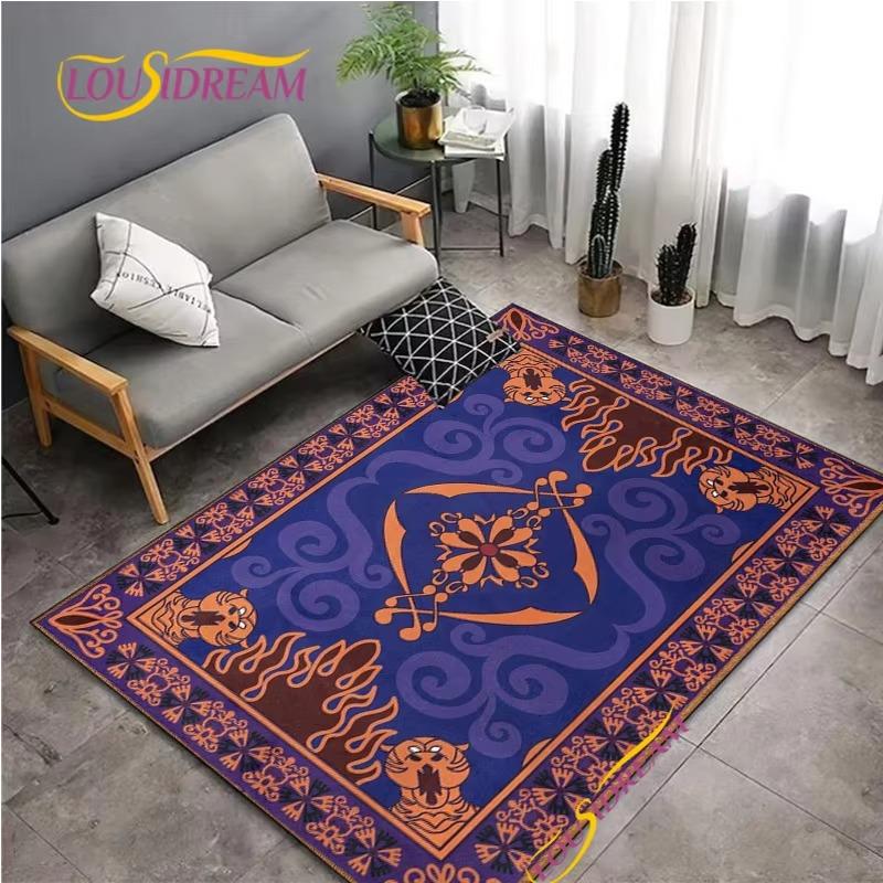 Vintage Floral Pattern Carpet for Living Room Bedroom Coffee Rug Kitchen Table Door Kids Unslip Floor Mat Birthday Gift
