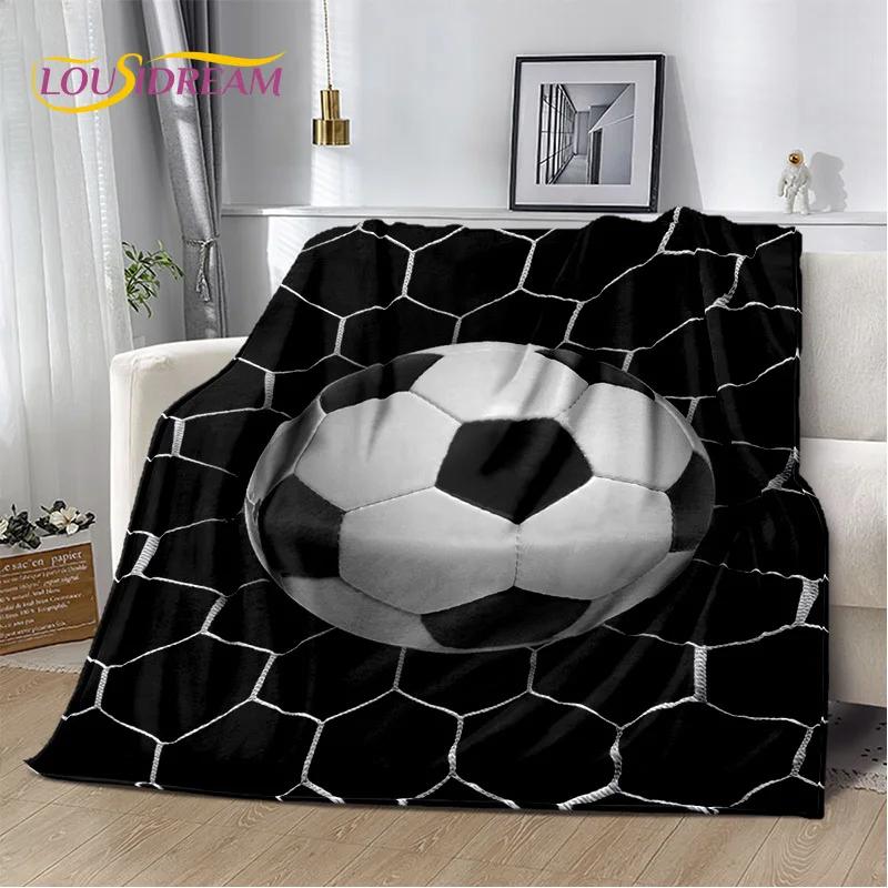 29 Стиль Футбольное поле Футбол Спорт Мультфильм Мягкое одеяло, Мягкий плед для дома Спальня Кровать Диван Дорожный чехол Детский подарок