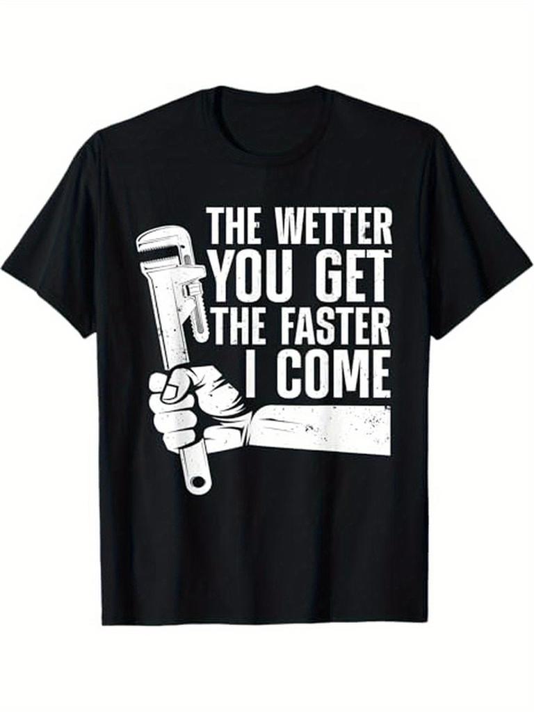 Funny Plumber Art For Men Women Steamfitter Plumbing Lovers T-Shirt, 100% C
