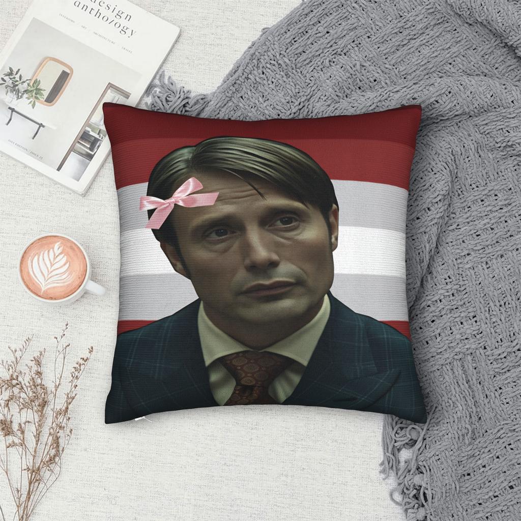 Mads Mikkelsen HHannibal Наволочка для подушки Модная наволочка для гостиной дивана Удобные наволочки Подарок
