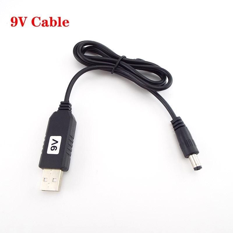USB 5V To DC 5V 9V 12V 3.5mm Power Boost Line Step UP Module USB Connector Converter Power Adapter Cable 2.1x5.5mm